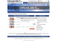 Tablet Screenshot of dinar2buy.com